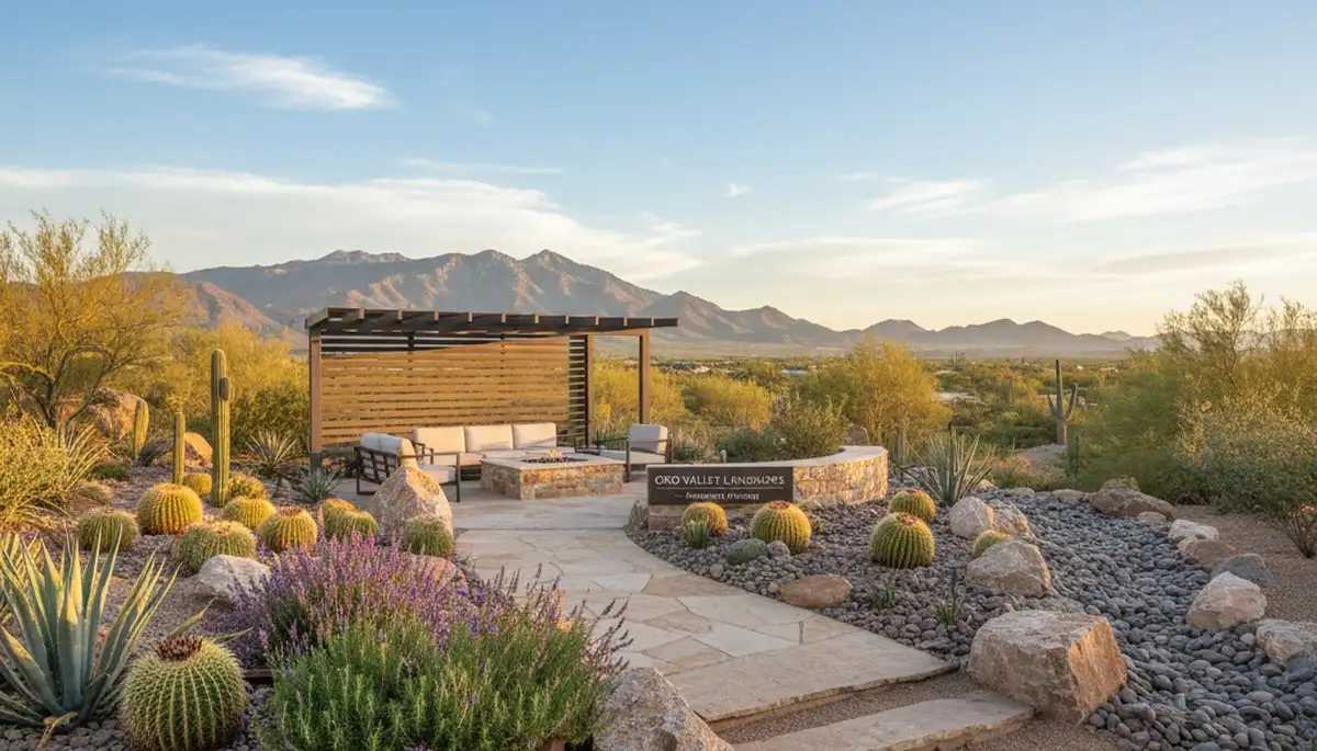 Landscaping crew serving Tucson, AZ with professional yard maintenance and desert landscape care