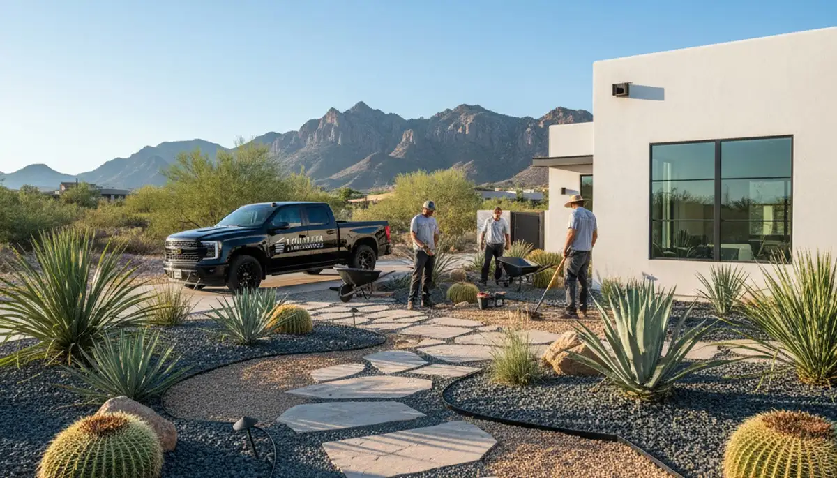 Landscaping service in Tucson, AZ for residential yard design and maintenance